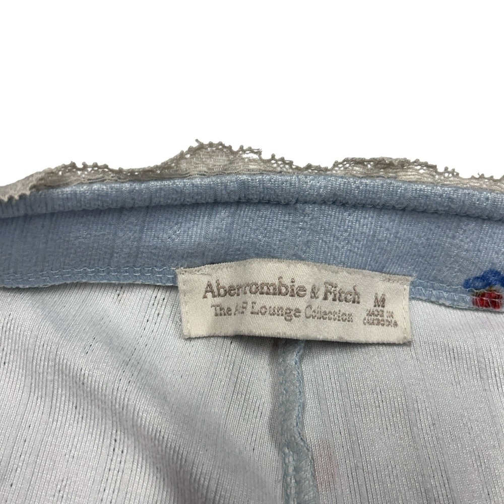 Abercrombie & Fitch Lounge Collection Pants Size Medium Pointelle Wide Leg Sleep - Picture 12 of 15